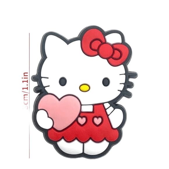6 Hello Kitty random shoe charms - Picture 1 of 10